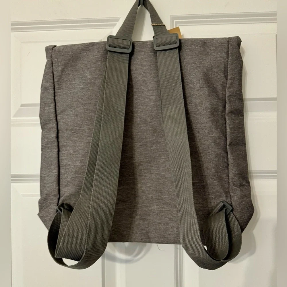 Azzaro Perfumes Fragrance Cologne Backpack Bag GREY GRAY NWT